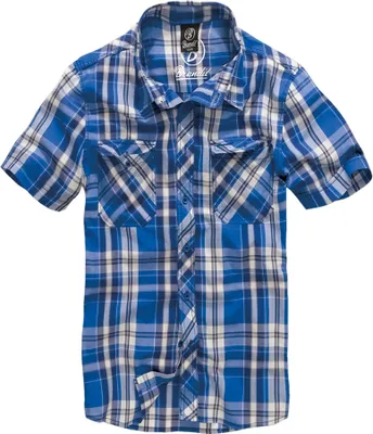 Produktbild von Brandit Roadstar Kurzarmhemd, blau, XL