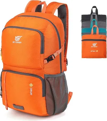 Produktbild von Zusammenklappbarer Rucksack - 30L mit Nassfach für Wandern Reisen Radfahren