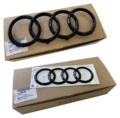 Original Audi Edition Ringe Schwarz KÜHLERGRILL + HINTEN für Audi Q2 SQ2 GA 17 – Produktansicht