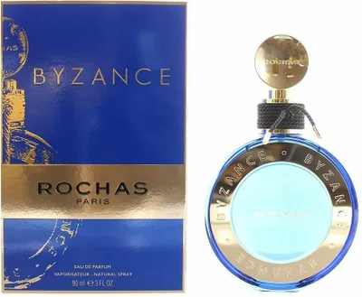 A product shot of a perfume bottle and its packaging.