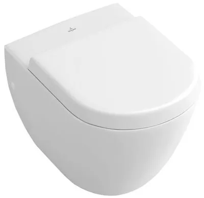Productafbeelding van Villeroy & Boch Subway toiletbril, compact model met automatische zachte sluiting