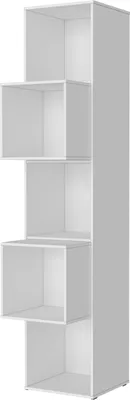 Produktbild von SMARTBett Standregal, Würfelregal  für Wohnzimmer, Kinderzimmer, Schlafzimmer und Büro |  Regal Weiss + 2 Würfel Weiss