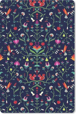 Produktbild von MuchoWow® Mauspad Mousepad Blumen - Eichhörnchen - Muster 18x27 cm - Mousepads - Maus Mat - Pad - Mausunterlage