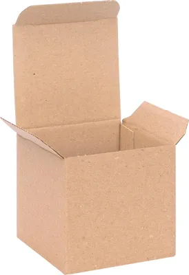 100 Geschenkboxen Braun 75 x 75 x 75 mm, Hauptbild