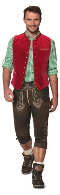 Immagine prodotto di Stockerpoint: Gilet tradizionale da uomo modello Ricardo | Taglie 44-64 | Design tradizionale e di alta qualità