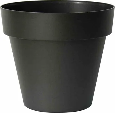 Vaso A Colonna Colore Antracite 38x85H Cm In Plastica Con Contenitore Estraibile 85868772