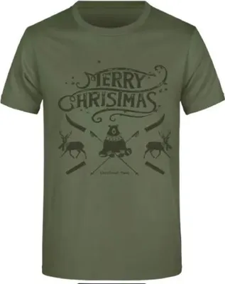 Produktbild von Herren T-Shirt Jm Christmas Olivgrün