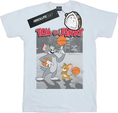 Produktbild von Tom And Jerry - "Basketball Buddies" T-Shirt für Herren BI52103 (M) (Weiß)