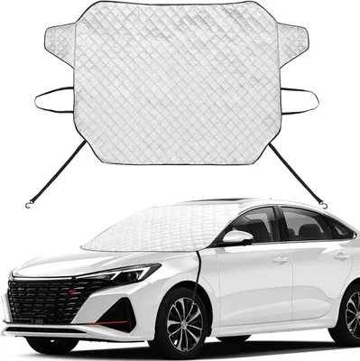 Obrázok produktu pre Ochranné fólie na čelné sklo magnetická clona proti mrazu snehu slnku a UV žiareniu 140 × 110 cm - MagneticCarCover