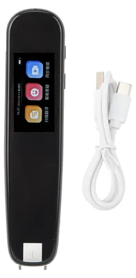 Image de Stylo scanner pour apprendre l'anglais avec écran tactile et dictionnaire de traduction, pour étudiants, noir