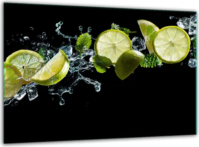 Produktbild von Glas Herdabdeckplatten Schneidebrett Universal 30x22cm Zitrone