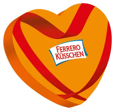 Produktbild von Ferrero Küsschen Herz Geschenkpackung in Herzform 14 Pralinen 124g