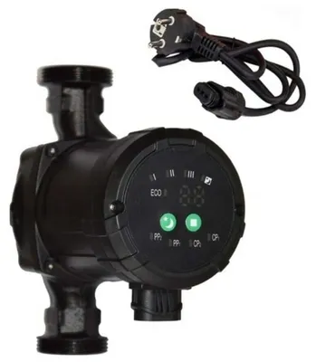 Image de Pompe de circulation pour chauffage - 25-40/180, couleur noire - Puissance de 5 kilowatts - Matériau : fonte