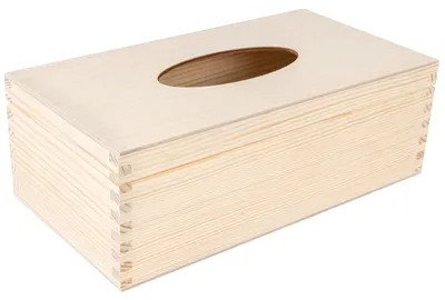 Produktbild von Famanu Kosmetische Tissue Box Holz | 25,5 x 13,5 x 9 cm