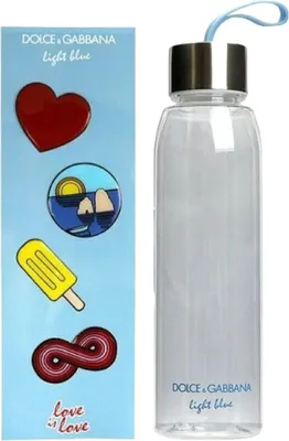 Produktbild von Dolce & Gabbana, Light Blue Love Is Love GWP Glass Water Bottle