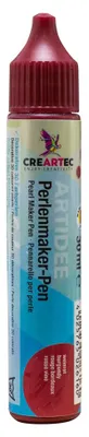 Produktbild von CREARTEC Perlenmaker - weinrot - 30ml - zum Gestalten von dekorativen 3D Perlen auf Textilien und mehr - waschbar