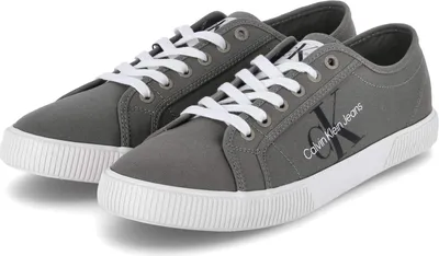 Produktbild von Calvin Klein Jeans Herren Low Sneaker ESS VULCANIZED LOW LACEUP CS ML Dunkelgrün Canvas Größe: 42