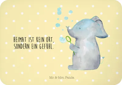 Produktbild von Mr. & Mrs. Panda magnet Elefant Seifenblasen - Gelb Pastell - Geschenk, Kühlschrankmagnet, zettelhalter, Heimat, Pinnwandmagnet, Lustige Sprüche, whiteboardmagnet, Liebe