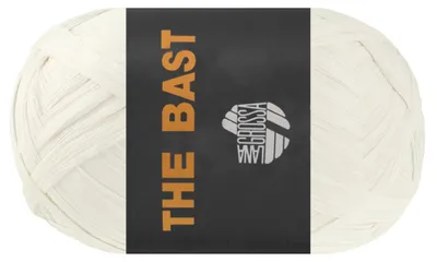 Produktbild von Lana Grossa THE BAST Papierbast aus natürlicher Holzzellulose - ideal für Dekoartikel & Taschen Farbe 001 - Creme