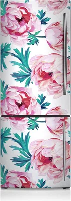 Produktbild von Kühlschrankmagne Kühlschrank Magnetfolie Dekoration 60x180 cm - Mohnblume.