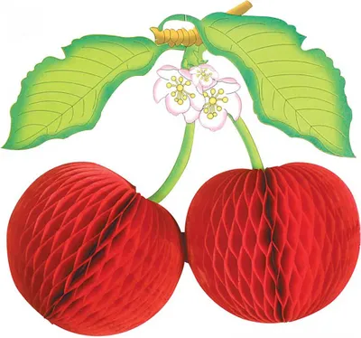 Produktbild von XL Deko Wabenball (52cm - Kirsche)