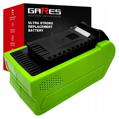 Obrázek produktu pro Gares Náhradní baterie pro GreenWorks | 40V 3Ah  | Vysoce výkonná baterie pro robotický vysavač | Kompatibilní s GreenWorks | Prémiová kvalita