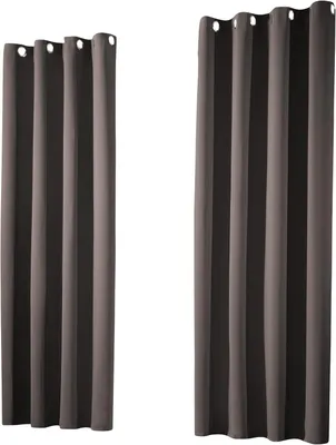 Produktbild von Gardine & Vorhang heimtexland Thermo-Verdunklungsvorhang mit Ösen, Verdunkelungsvorhang, blickdichter Verdunklungsvorhang, 245 x 135 cm (H x B), Graub