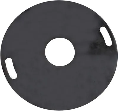Imagen del producto de Plancha de acero para exteriores Silecomplaza, 80 cm, con asa de transporte. Ideal para parrillas, planchas y como recipiente para fuego