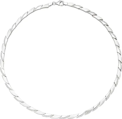 Produktbild von JOBO Collier Halskette 925 Silber 210 Zirkonia 45 cm Kette Silberkette