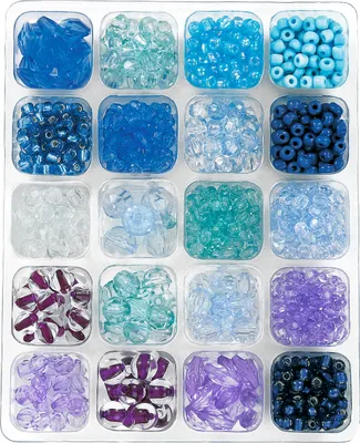 Produktbild von Perlenbox Blau/Lila