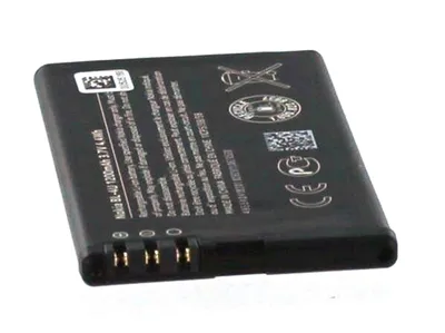 Produktbild von Akku für Nokia Asha 300 neue Version Li-Ion 3,7 Volt 1000 mAh schwarz.
