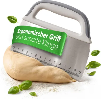 Produktbild von Teigspatel aus Edelstahl, 18 cm, mit Holzgriff, für die Küche