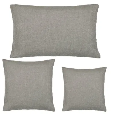 Produktbild von JEMIDI 2x Kissenbezug Kissenhülle 50x50 cm - 2er Set Kissen Bezüge Kissenhüllen im Leinenlook - Doppelpack Kissen Bezug Hülle - versch. Farben