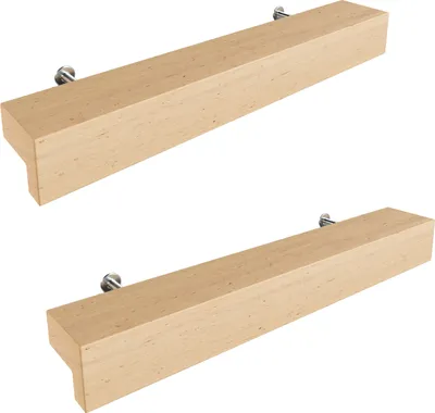 Produktbild von Sossai Holz Möbelgriffe aus Buche | GAH01 | Lochabstand 96mm, Länge 156mm, 2 Stück