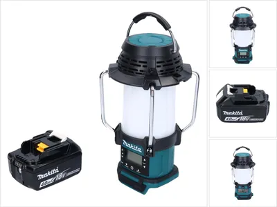 Zdjęcie produktu dla Makita DMR 055 M1 radiotelefon akumulatorowy 18 V FM z latarką 360° + 1x akumulator 4,0 Ah - bez ładowarki