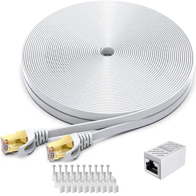 Imagen del producto de Cable de red Cat7 de 30 metros, con una frecuencia de 600 MHz y una velocidad de 10 Gbit/s