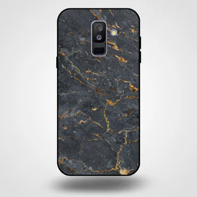 Immagine prodotto di Smartphonica Custodia per Samsung Galaxy A6 Plus 2018 con stampa in marmo - Custodia posteriore in TPU con design in marmo - Grigio Oro