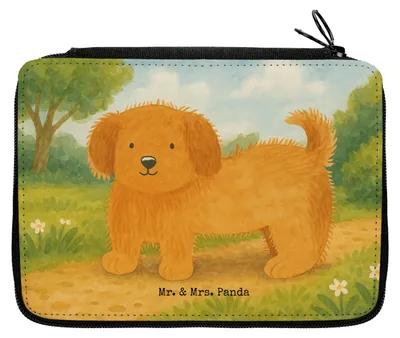 Produktbild von Mr. & Mrs. Panda Federmäppchen Hund Flauschig Design - Weiß - Geschenk, Süß, Federtasche, Schlampermäppchen, Hundemama, Etui, Hundespruch, Bleistiftetui, Hunde, Sprüche