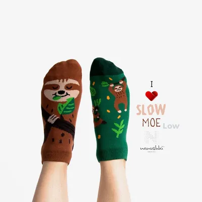 Image de Nanushki Slow MOE Low Chaussettes Basses Coton Originales