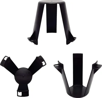 Produktbild von Abstandshalter Einbauleuchten flammhemmend Hitzeschutz Kunststoff Halter Decken-Abstandshalter tiefe Halogen LED-Lampen Ø Ausschnitt 62-90 mm 10 Stück
