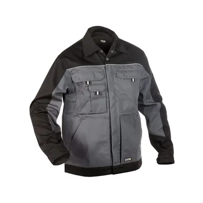Produktbild von DASSY® Lugano Zweifarbige Arbeitsjacke ZEMENTGRAU/SCHWARZ Gr.L Länge: STANDARD