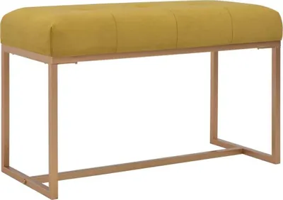 Obrázek produktu pro Lavice 80 cm hořčicová sametová