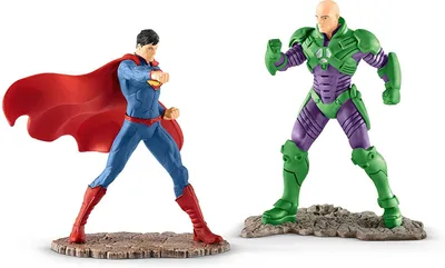 Image de Schleich - Figurines d'animaux, SUPERMAN vs. LEX LUTHOR ; 22541
