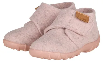 Produktbild von Sterntaler Hausschuhe, Baby- und Kinderhausschuhe aus Wollfilz, Klettverschluss, PVC-Sohle, Staubrosa, Größe 22