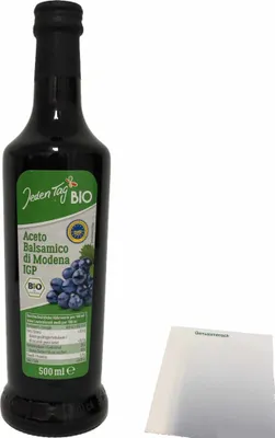 Produktbild von Jeden Tag Aceto Balsamico di Modena IGP Essig dunkel (500ml) + usy Block
