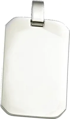 Productafbeelding van KISMA Sieraden, hanger met identificatiemerk, roestvrij staal, geschikt voor kettingen, model KIH0126-009