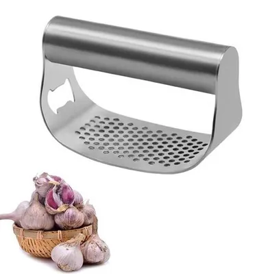 Image de Presse-ail manuel, piston en acier inoxydable, ustensile de cuisine