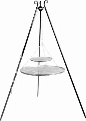 Produktbild von CookKing 112446 Schwenkgrill 180cm - Doppelrost aus Edelstahl 80cm + 40cm