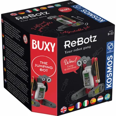 Immagine prodotto di KOSMOS ReBotz - Buxy the Jumping Bot / Der Jumping-Bot, Roboter, Experimentierkasten, Kinder, Mehrsprachig, 617042