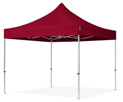 Produktbild von TOOLPORT 3x3m Aluminium Faltpavillon, ohne Seitenteile, rot